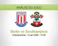 Prognóstico Stoke Southampton (31 January 2026)