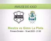 Prognóstico Riestra Gimn La Plata (19 September 2025)