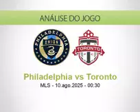 Prognóstico Philadelphia Toronto (10 August 2025)