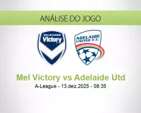 Prognóstico Mel Victory Adelaide Utd (13 December 2025)