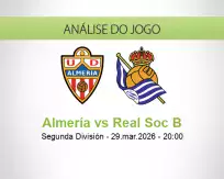 Prognóstico Almería Real Soc B (29 March 2026)