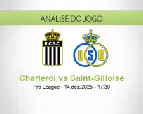 Prognóstico Charleroi Saint-Gilloise (14 December 2025)