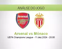 Prognóstico Arsenal Mónaco (11 December 2024)