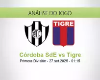 Prognóstico Córdoba SdE Tigre (27 September 2025)