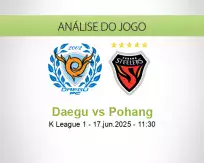 Prognóstico Daegu Pohang (17 June 2025)