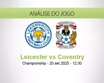 Prognóstico Leicester Coventry (20 September 2025)