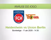 Prognóstico Heidenheim Union Berlin (11 April 2026)