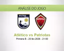 Prognóstico Atlético Patriotas (20 February 2026)