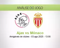 Prognóstico Ajax Mónaco (03 August 2025)