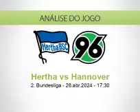 Prognóstico Hertha Hannover (26 April 2024)