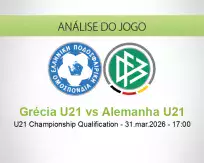 Prognóstico Grécia U21 Alemanha U21 (31 March 2026)