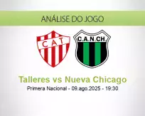 Prognóstico Talleres Nueva Chicago (09 August 2025)