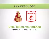 Prognóstico Dep. Tolima América (28 November 2024)