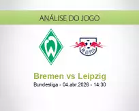 Prognóstico Bremen Leipzig (04 April 2026)