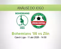 Prognóstico Bohemians '05 Zlín (11 April 2026)