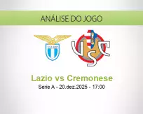 Prognóstico Lazio Cremonese (20 December 2025)