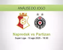 Prognóstico Napredak Partizan (10 August 2025)