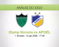 Prognóstico Olymp Nicosia APOEL (31 January 2026)
