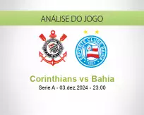 Prognóstico Corinthians Bahia (04 December 2024)