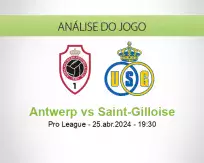 Prognóstico Antwerp Saint-Gilloise (25 April 2024)